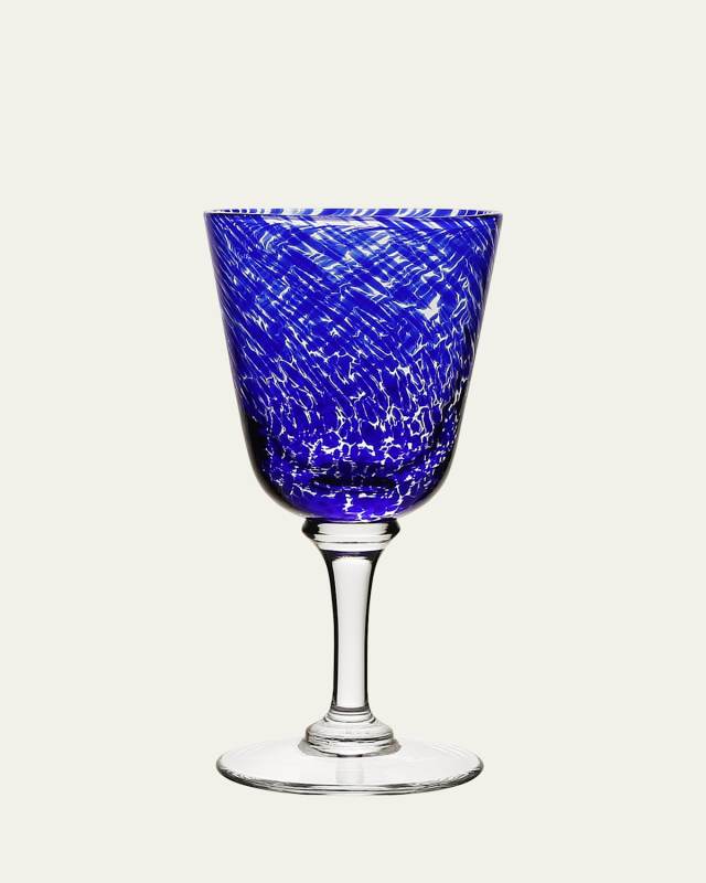 Vanessa Wine Glass, Blue